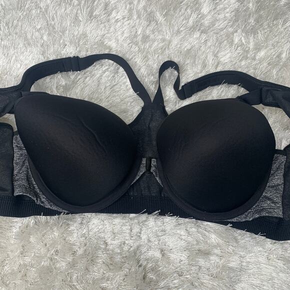 Victoria's Secret Sport Black Gray Knockout Front Close 38D - Picture 6 of 7